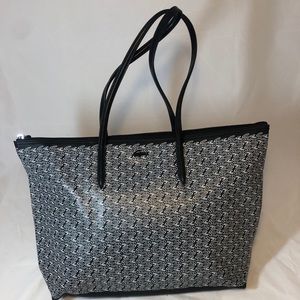 GUC Black & White Lacoste Tote